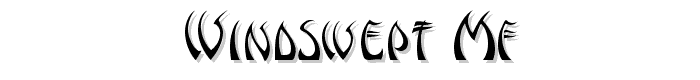 Windswept MF font